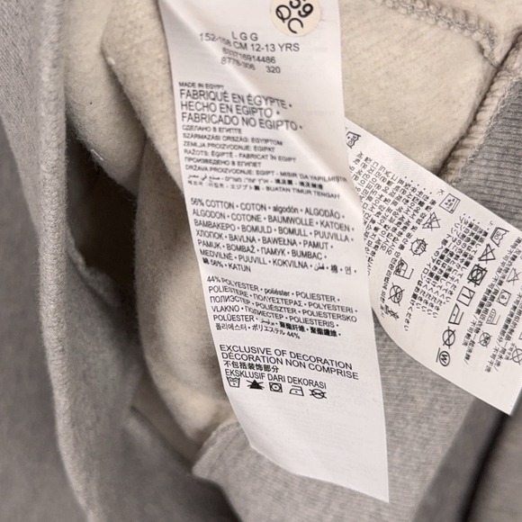 Levis Sweatshirt Hoodie Boys Large Gray Red Batwing Logo Pullover 12-13 yrs NEW - Picture 5 of 9